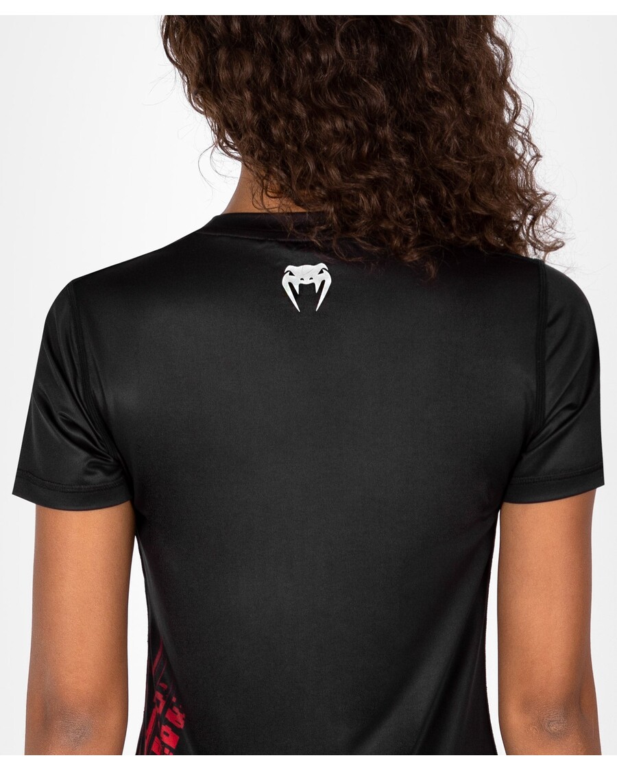 UFC Venum Performance Institute 2.0 Women’s Dry-Tech Shirt - Black/Red