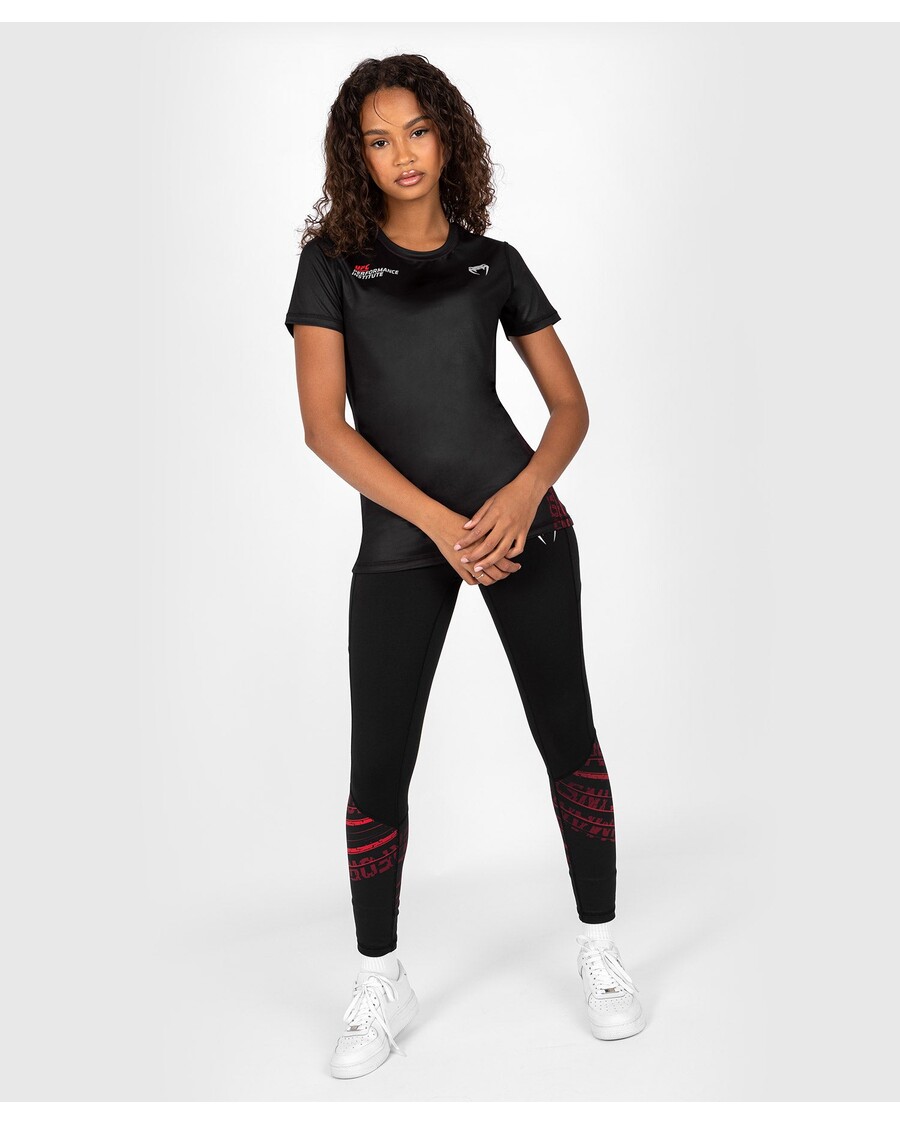 UFC Venum Performance Institute 2.0 Women’s Dry-Tech Shirt - Black/Red