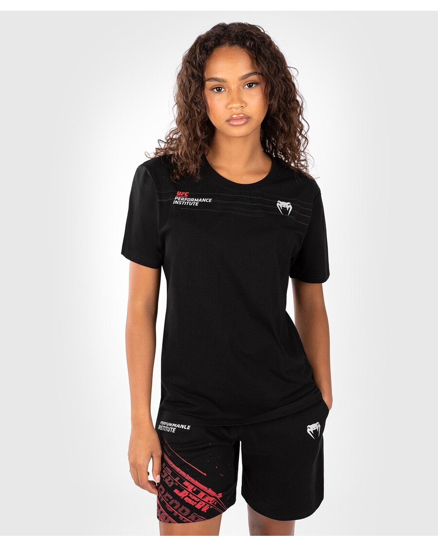 Kaos Wanita Ufc Venum Performance Institute 2.0 - Hitam/merah