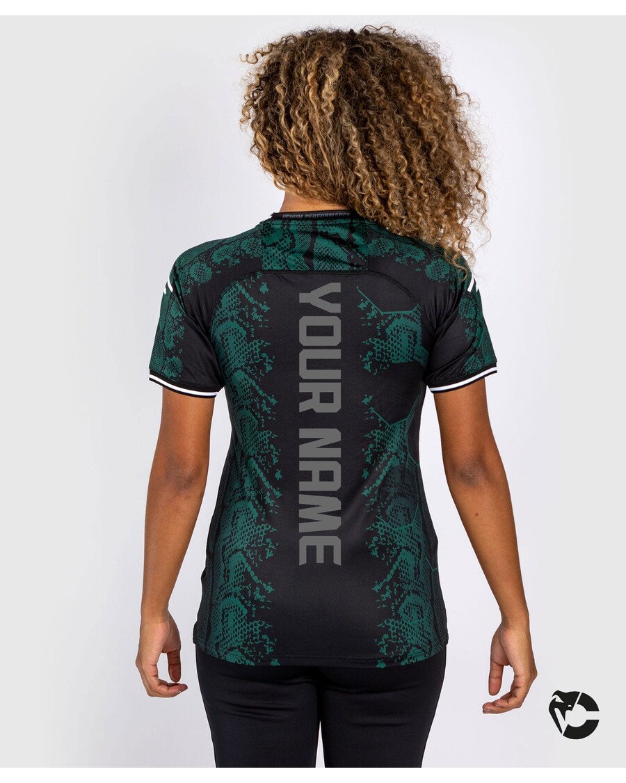 Ufc Adrenaline By Venum Jersey Walkout Wanita Pertarungan Malam Autentik Yang Dipersonalisasi - Edisi Zamrud - Hijau/hitam