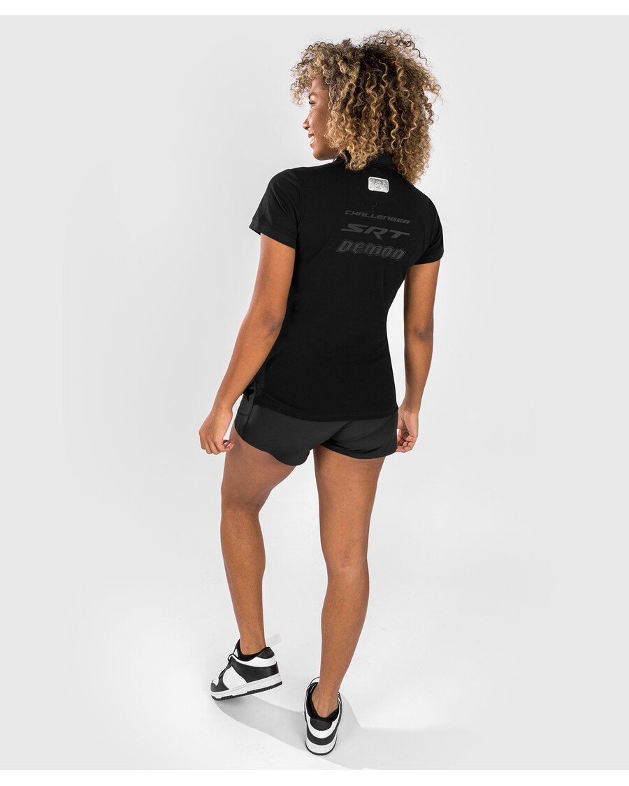 Kaos Polo Wanita Venum X Dodge Challenger SRT Demon 170 - Hitam