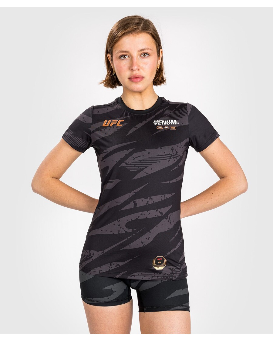 UFC Adrenaline By Venum Fight Week Kaos Wanita Berteknologi Kering - Kamuflase Perkotaan