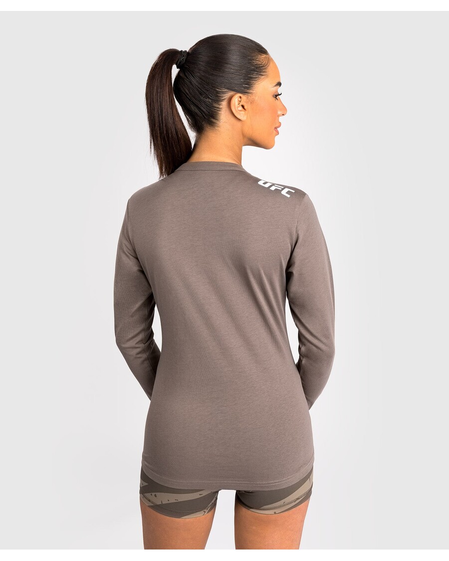 UFC Adrenaline by Venum Fight Week Women’s Long Sleeve Cotton T-Shirt- Bronze