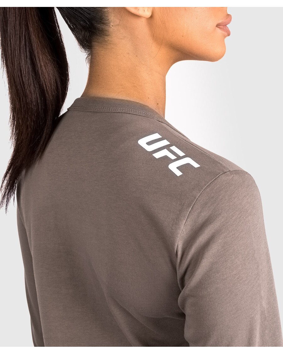 UFC Adrenaline by Venum Fight Week Women’s Long Sleeve Cotton T-Shirt- Bronze