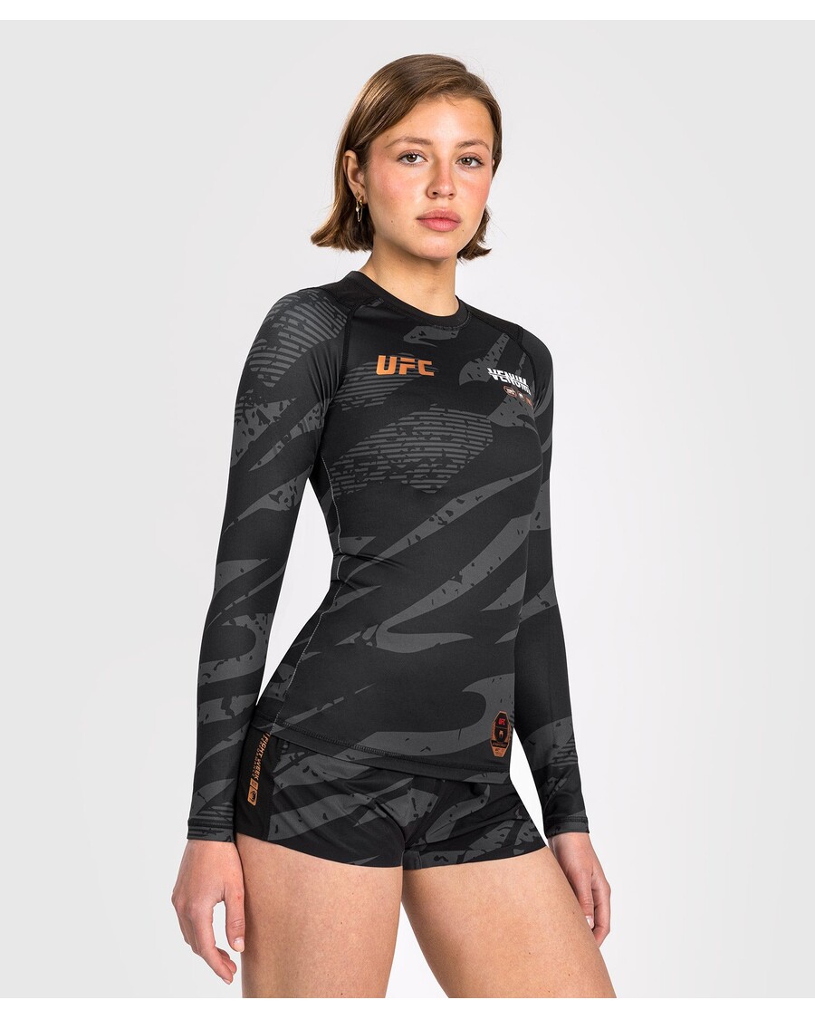 Ufc Adrenaline By Venum Fight Week Rashguard à Manches Longues Pour Femmes - Camouflage Urbain