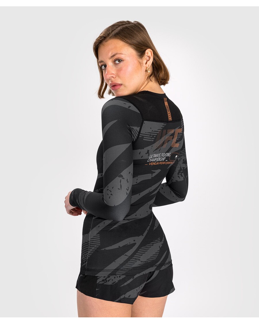 Ufc Adrenaline By Venum Fight Week Rashguard à Manches Longues Pour Femmes - Camouflage Urbain