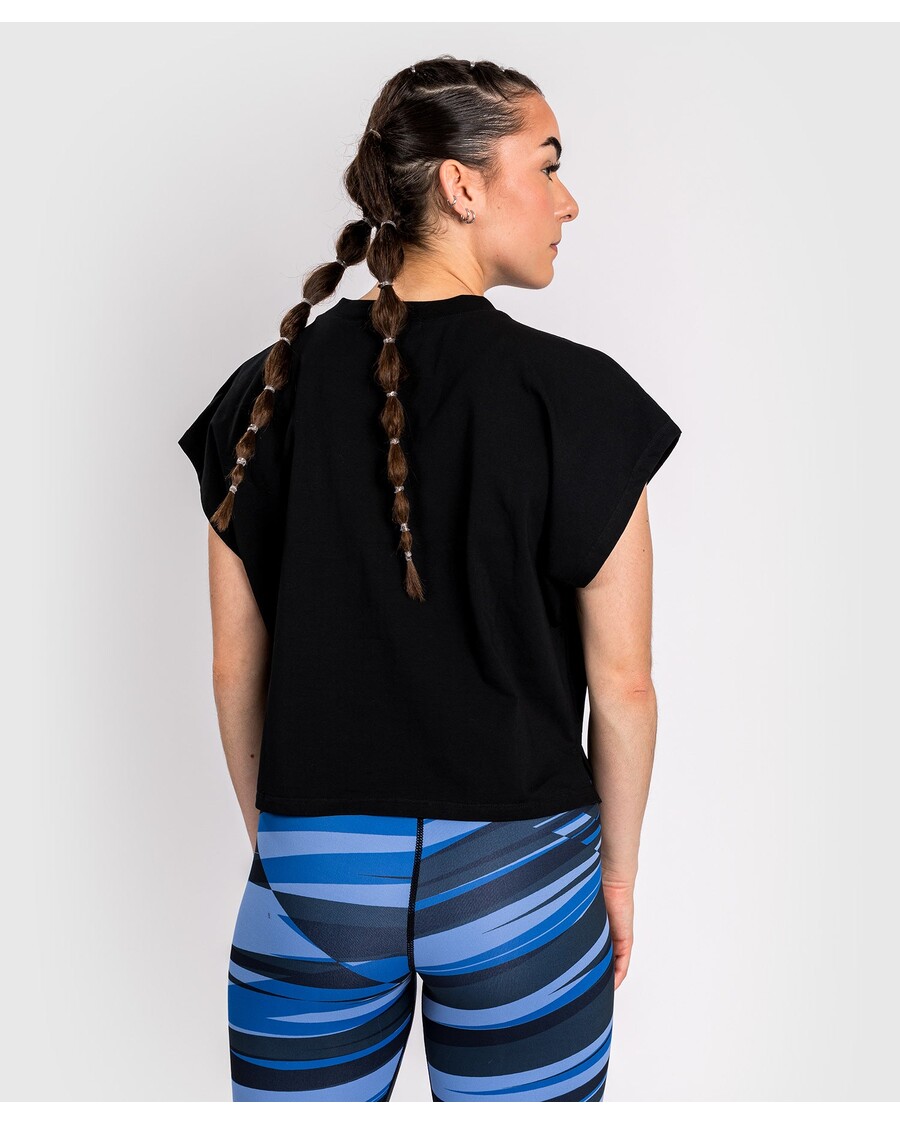 Skrátené Tričko Venum Abyss - Sýto čierne