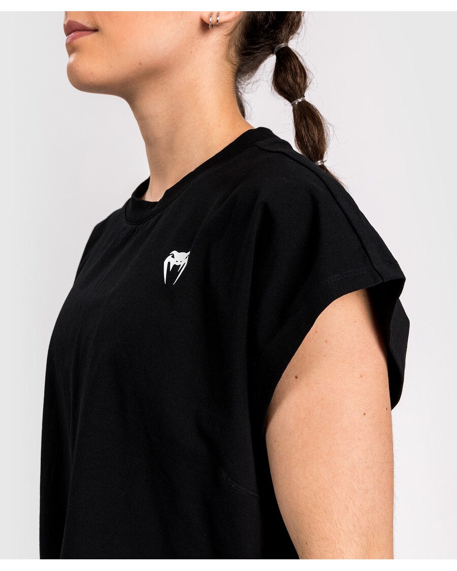 Skrátené Tričko Venum Abyss - Sýto čierne