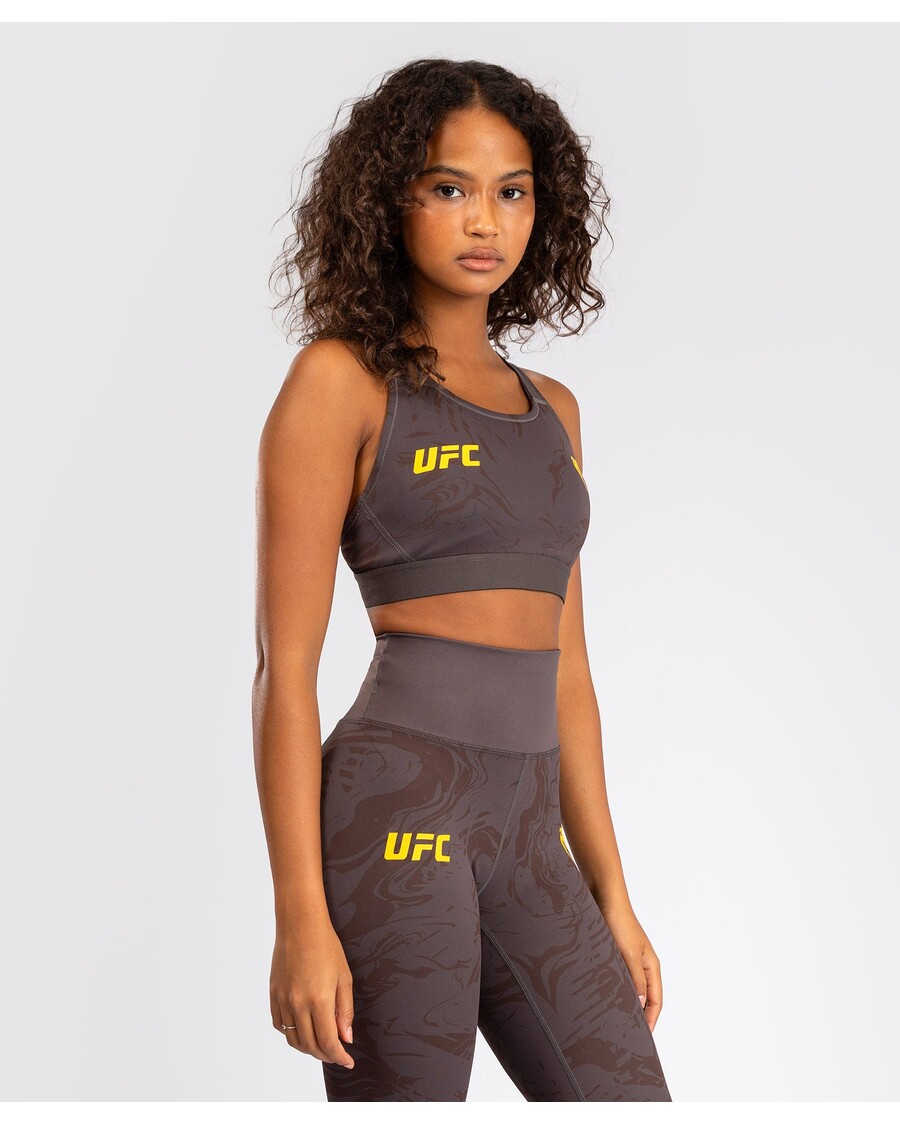 Γυναικείο αθλητικό σουτιέν Ufc Fusion By Venum Fight Week - γήινο καφέ