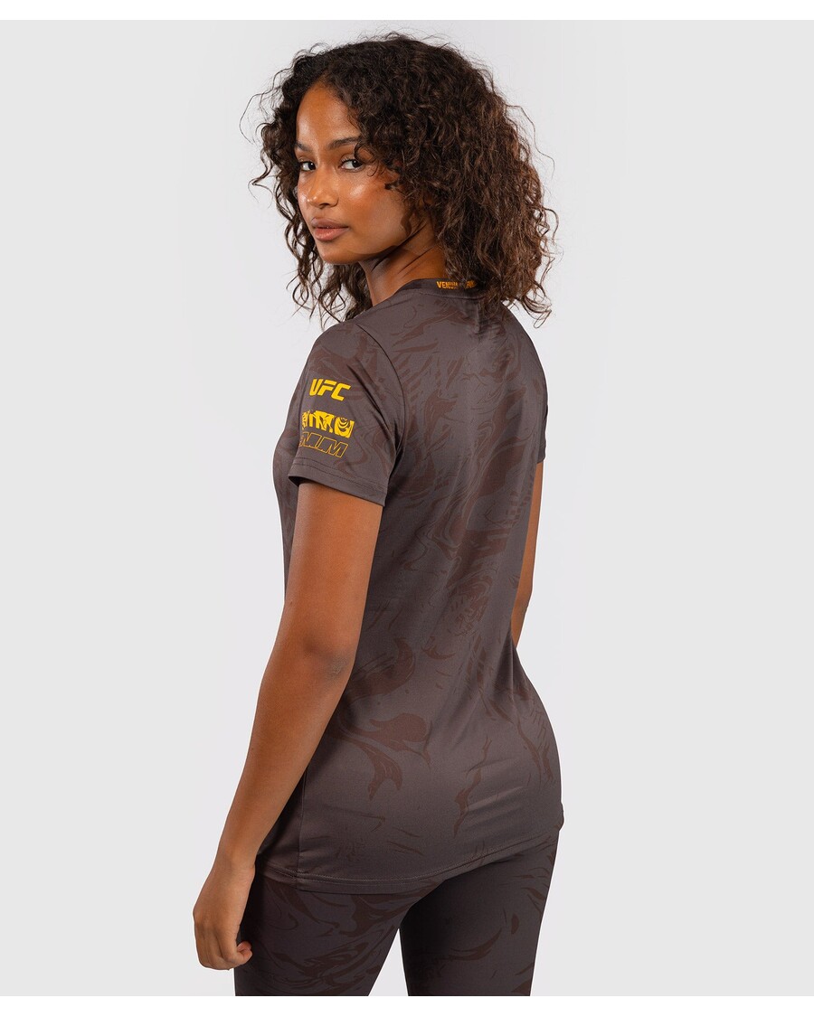 UFC Fusion by Venum Fight Week Women’s Dry-Tech T-Shirt - Earthen Brown