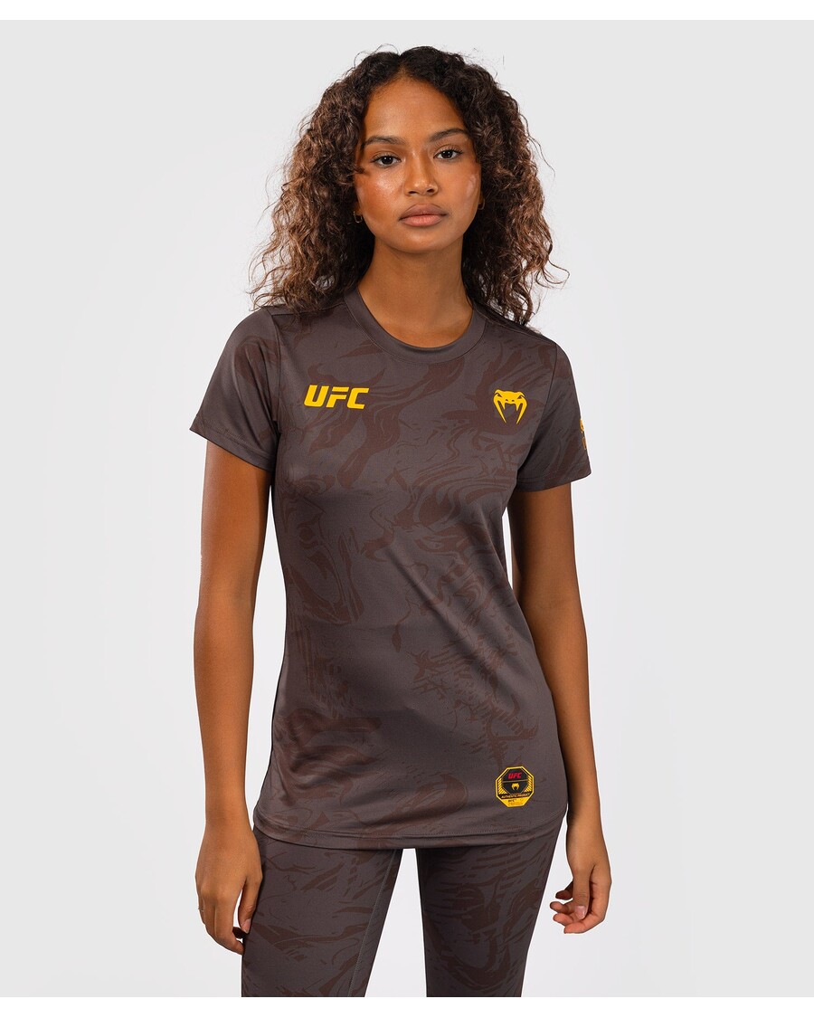Kaos Wanita Berteknologi Kering Ufc Fusion By Venumfight Week - Coklat Tanah