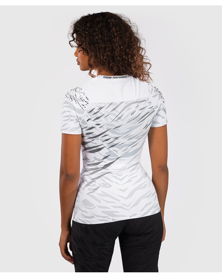 UFC フュージョン バイ ヴェナム オーセンティック ファイト ナイト レディース パフォーマンス 半袖ラッシュガード - ホワイト