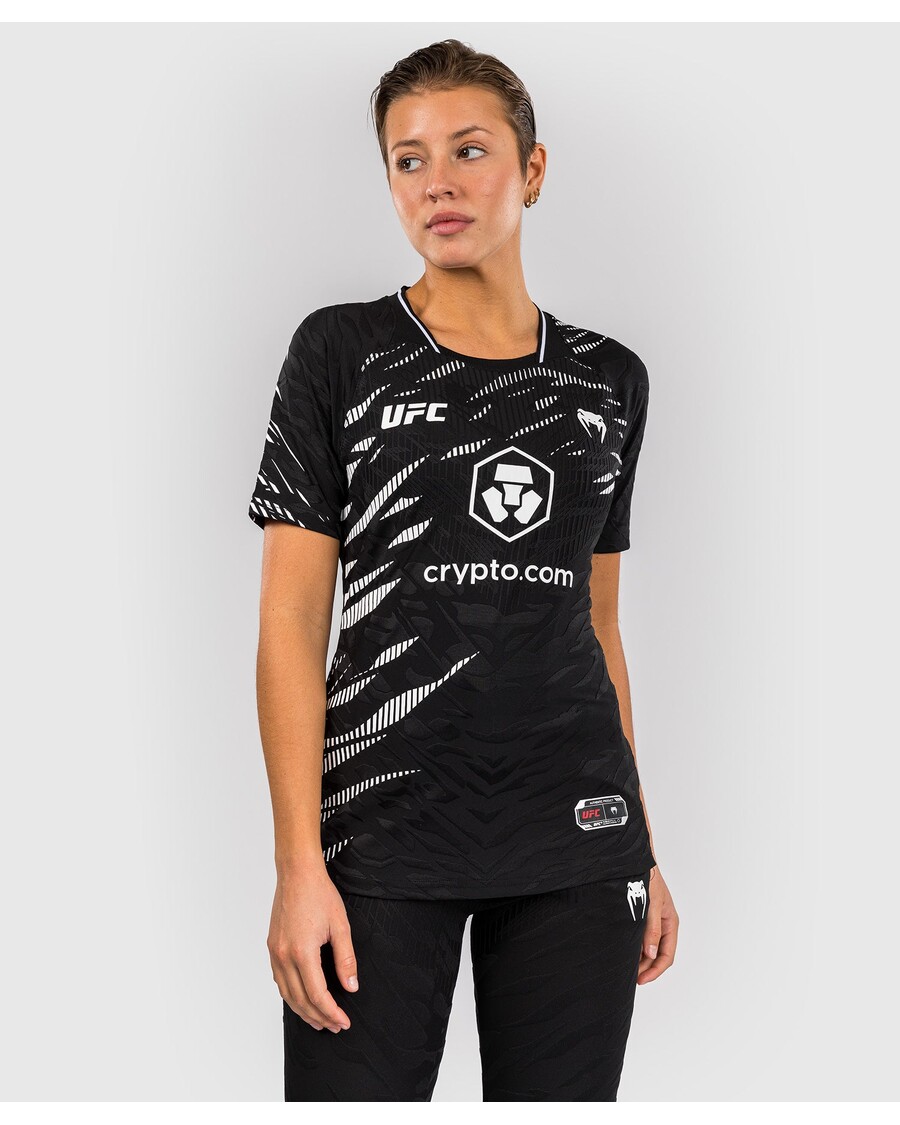 Jersey Walkout Wanita Ufc Fusion By Venum Authenticfight Night - Hitam