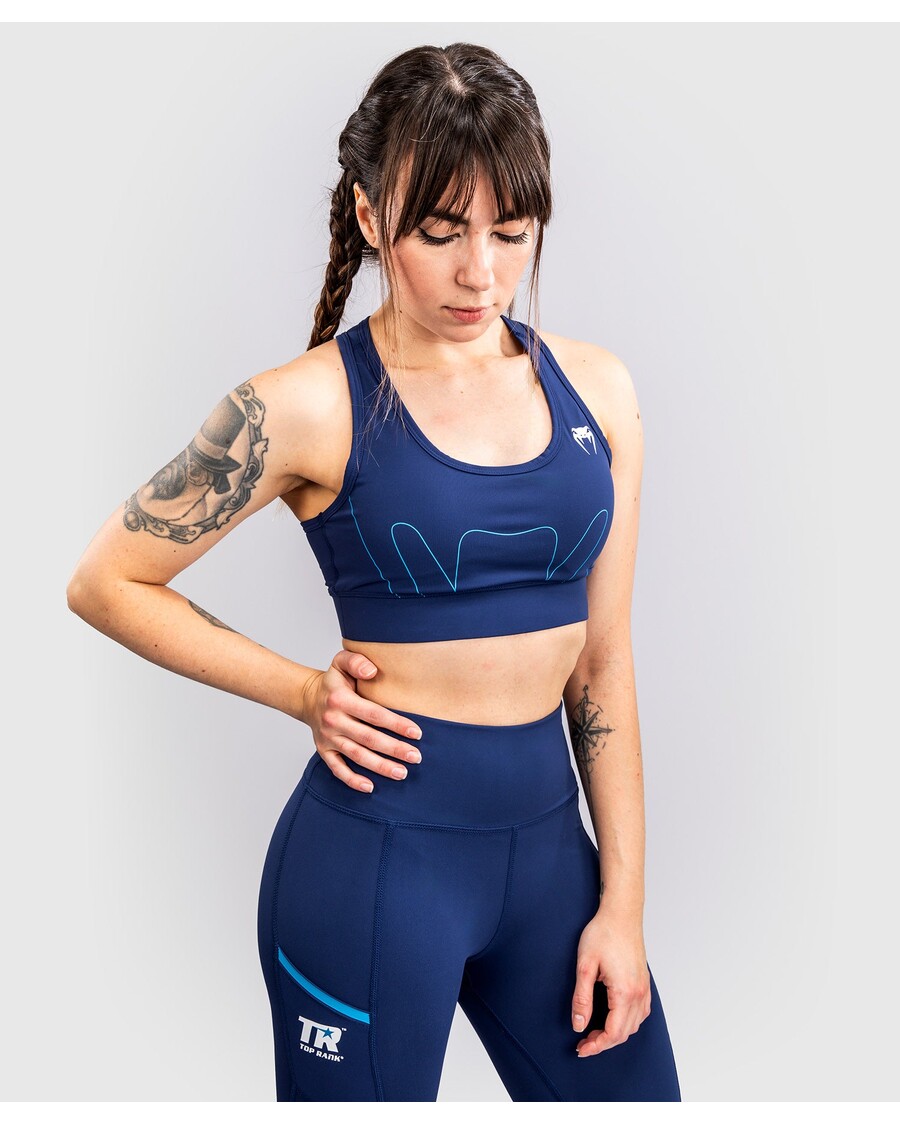 Venum X Top Rank Original Women's Sports Bra - Navy Blue