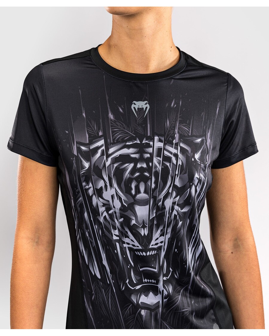 Дамска тениска Dry Tech Venum Tiger - черно/сребристо