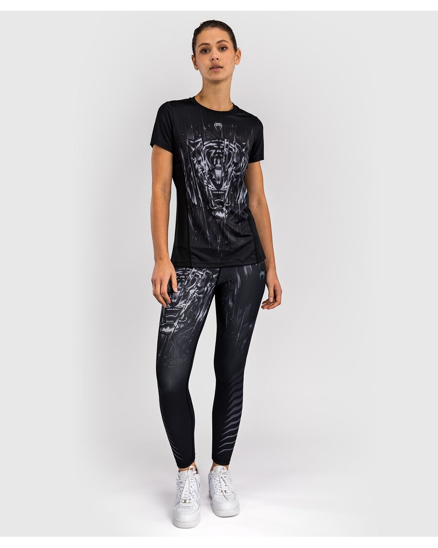 Дамска тениска Dry Tech Venum Tiger - черно/сребристо