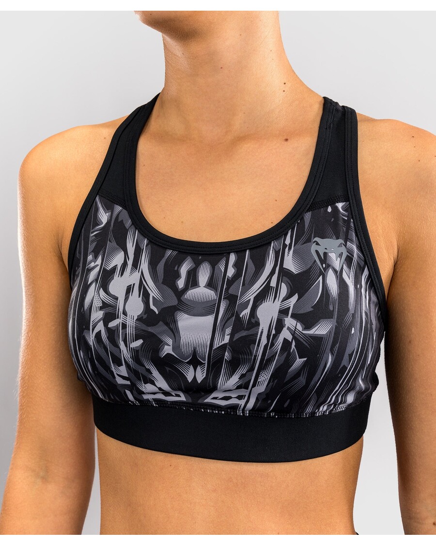 Venum Tiger レディース スポーツブラ - ブラック/シルバー