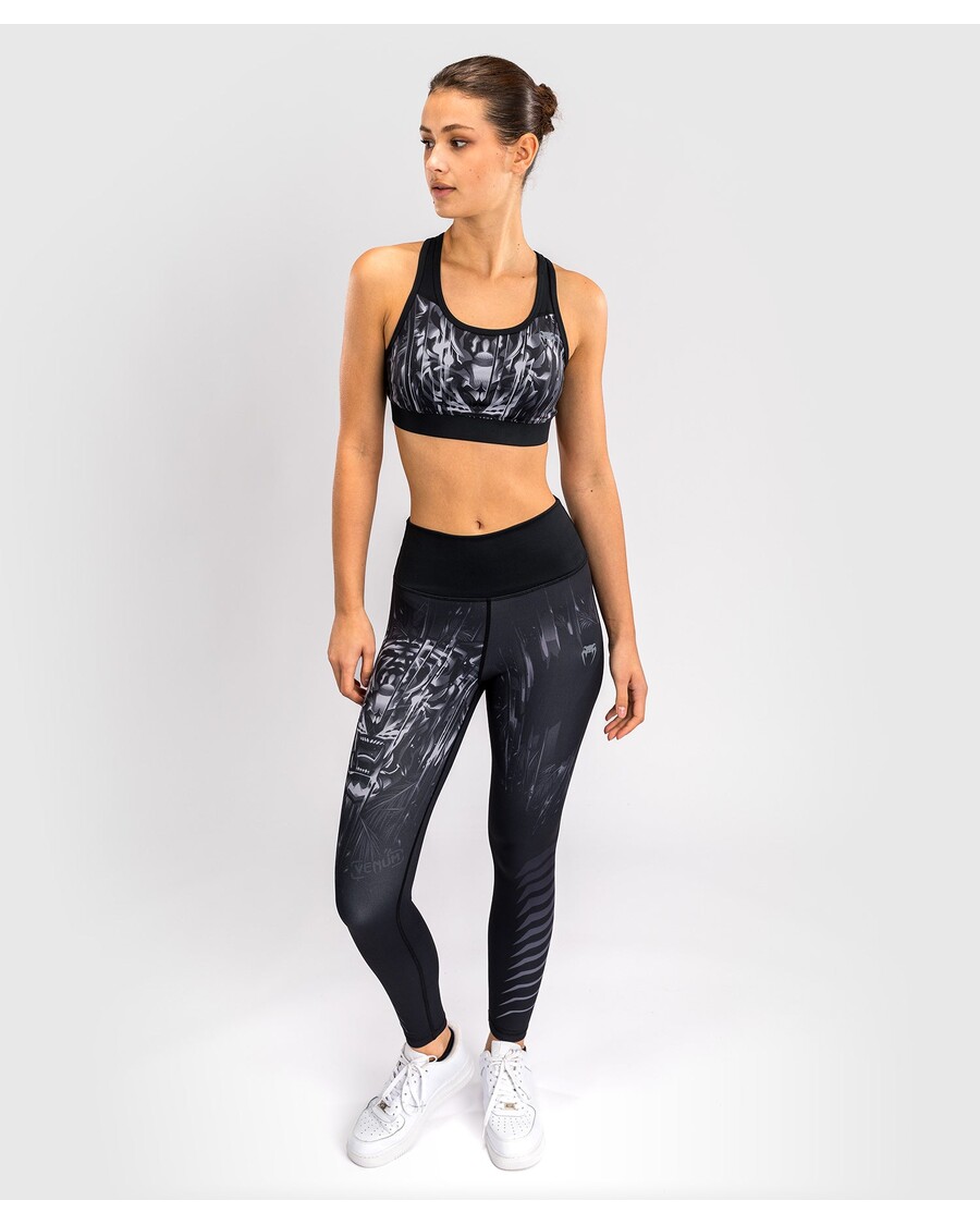 Venum Tiger レディース スポーツブラ - ブラック/シルバー