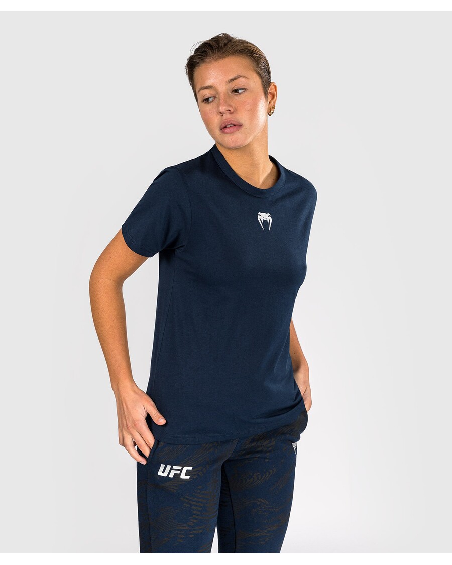 Ufc Fusion By Venum Fight Week, Kortermet Bomulls-t-skjorte For Kvinner - Solid Havblå